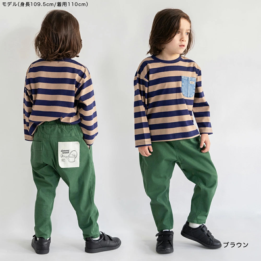 Japanese children's clothing Branches scallop silk layered waist top 90-150cm girls summer TOPS