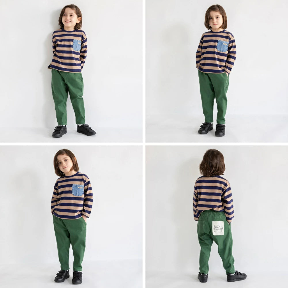 Japanese children's clothing Branches scallop silk layered waist top 90-150cm girls summer TOPS