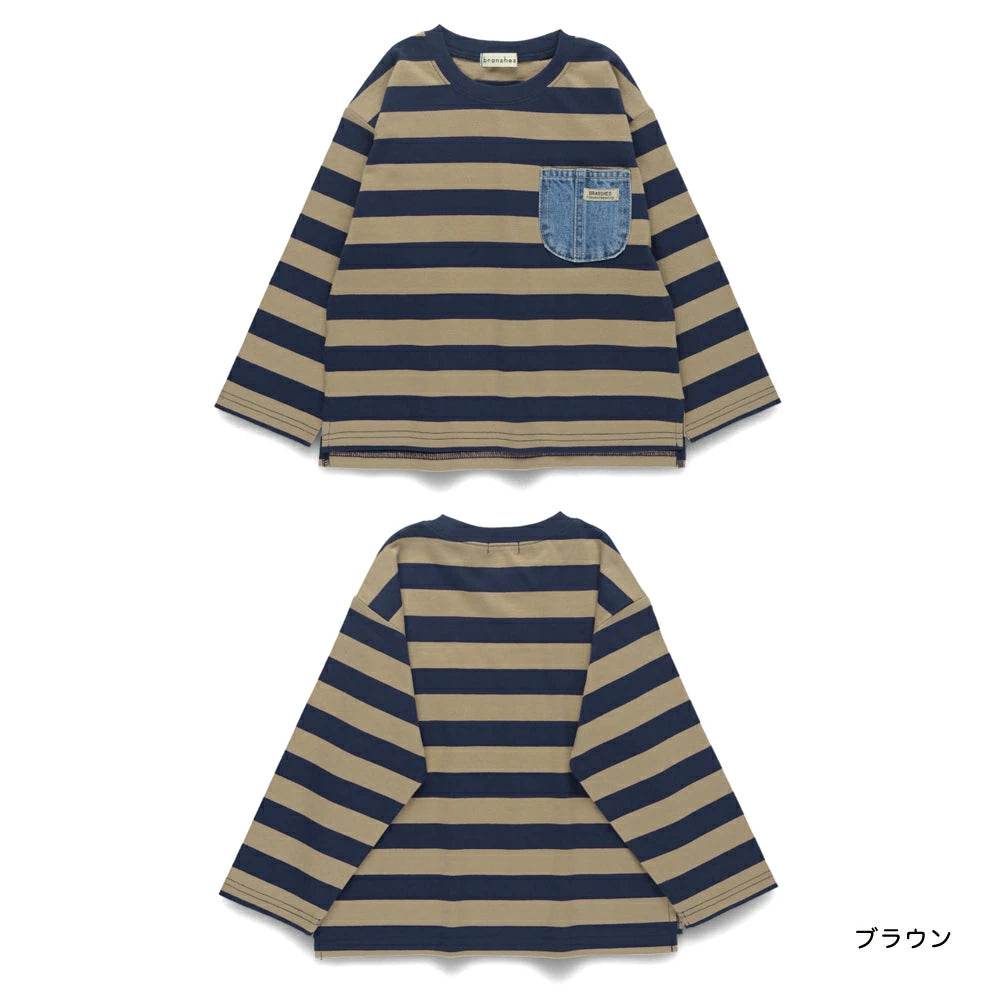 Japanese children's clothing Branches scallop silk layered waist top 90-150cm girls summer TOPS
