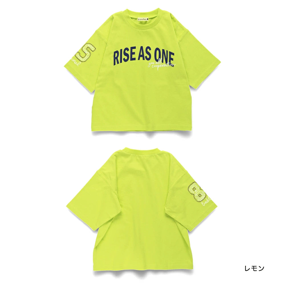 Japanese children's clothing Branches scallop silk layered waist top 90-150cm girls summer TOPS