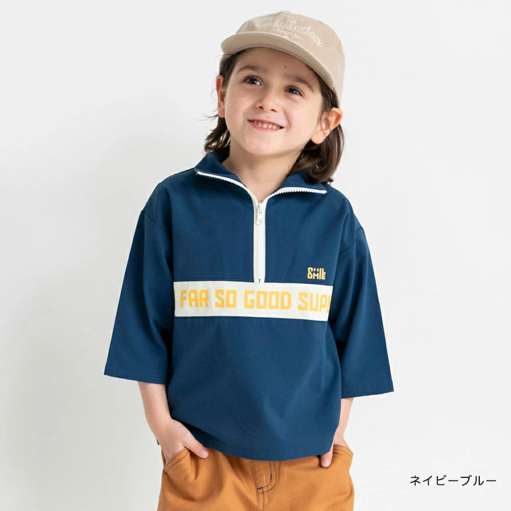 Japanese children's clothing Branches scallop silk layered waist top 90-150cm girls summer TOPS