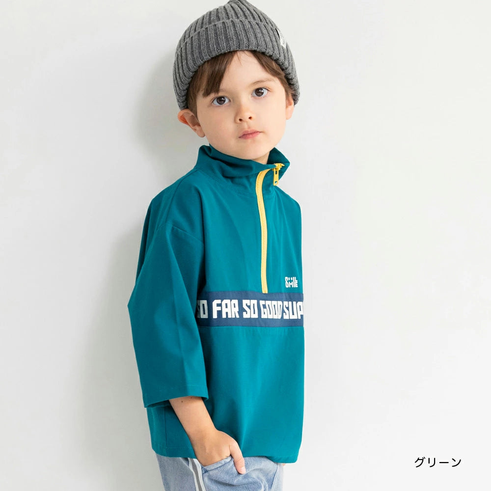 Japanese children's clothing Branches scallop silk layered waist top 90-150cm girls summer TOPS