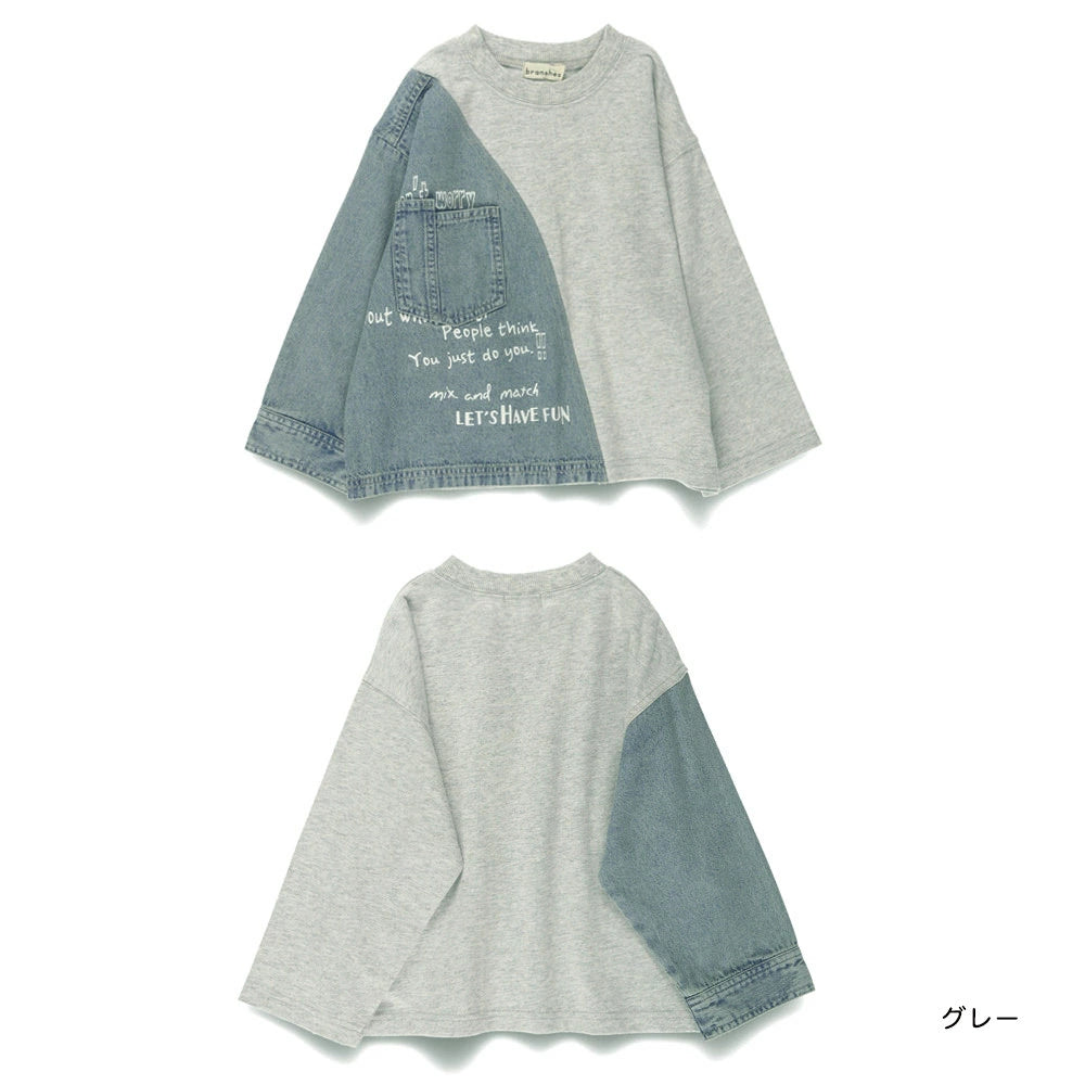 Japanese children's clothing Branches scallop silk layered waist top 90-150cm girls summer TOPS