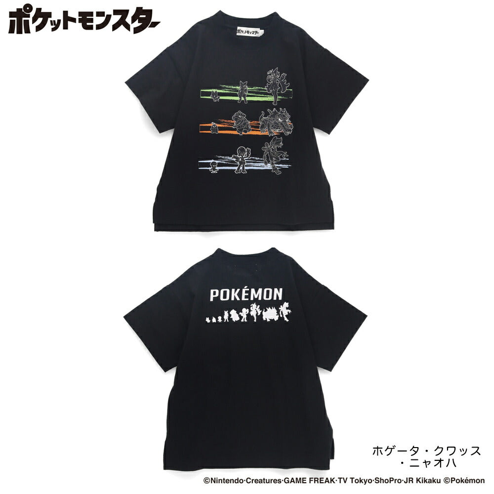 Japanese Children's Clothing Branches x Pokemon Print Tops (100-150cm) for Boys/Girls Summer