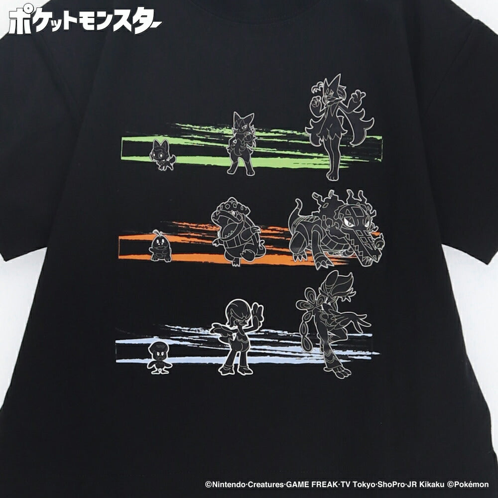Japanese Children's Clothing Branches x Pokemon Print Tops (100-150cm) for Boys/Girls Summer