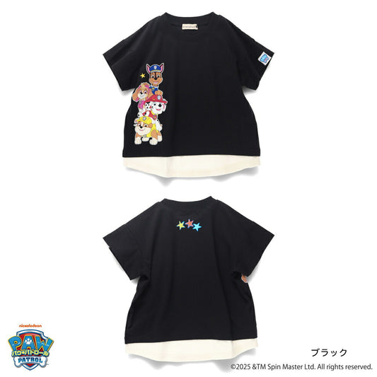 Japanese children's clothing Branches x PAW PATOROL short-sleeved tops 80-110cm boys/girls summer TOPS