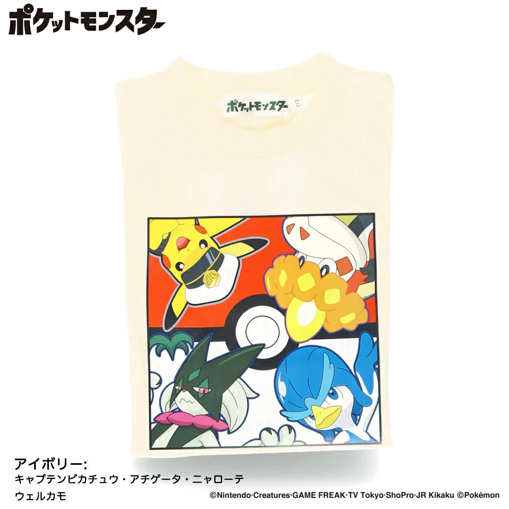 日本童裝 Branshes x Pokemon 印花長袖上衣 100-150cm 男童款/女童款 秋季 TOPS