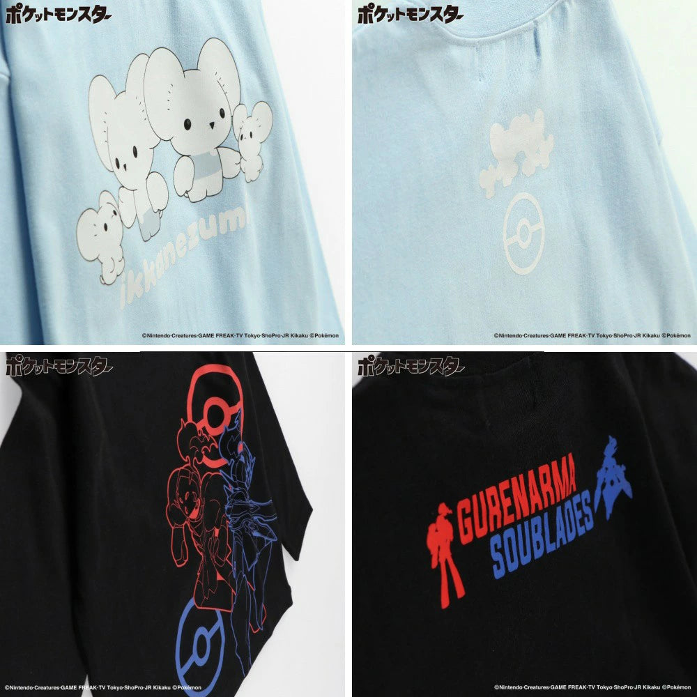 日本童裝 Branshes x Pokemon 印花長袖上衣 100-150cm 男童款/女童款 秋季 TOPS