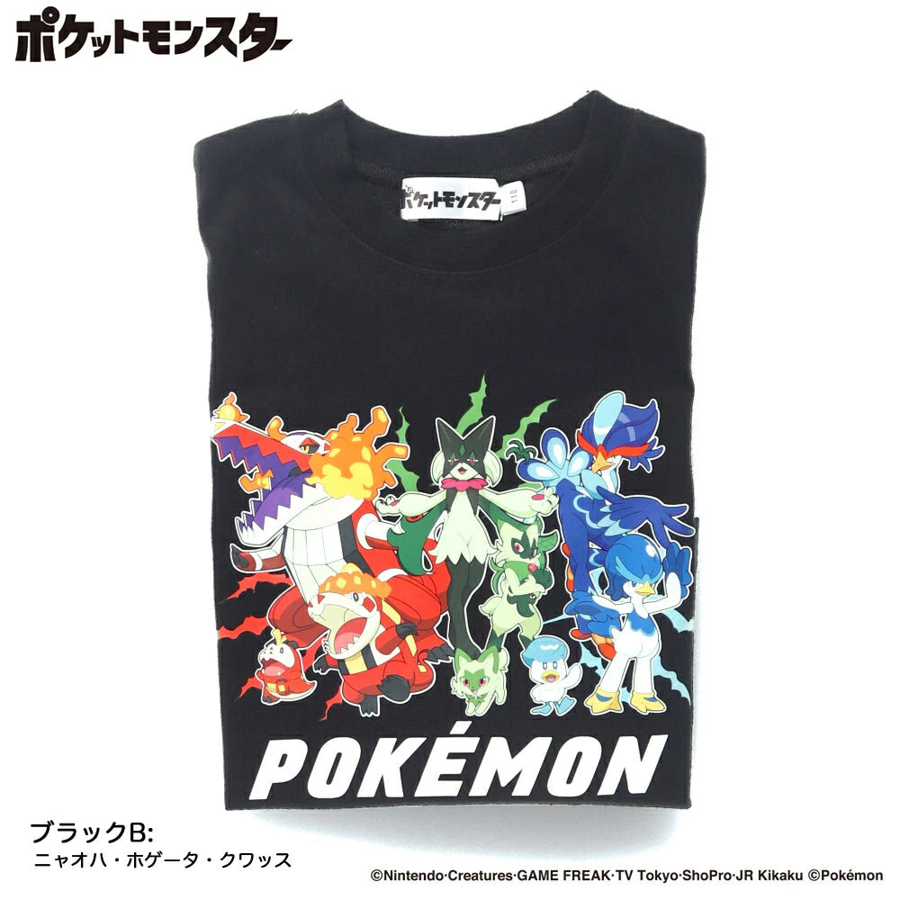 日本童裝 Branshes x Pokemon 印花長袖上衣 100-150cm 男童款/女童款 秋季 TOPS