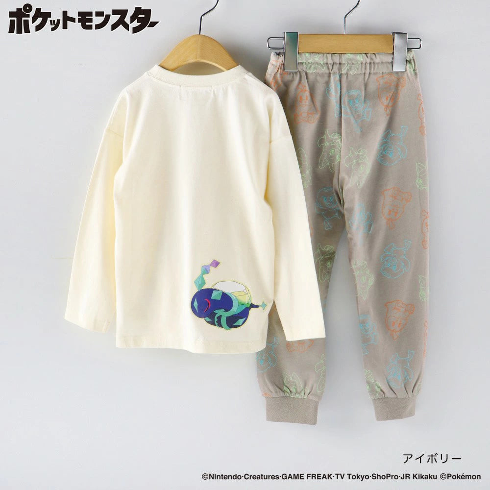 日本童裝 Branshes x Pokemon 睡衣 100-150cm 男童款 秋季 睡衣系列