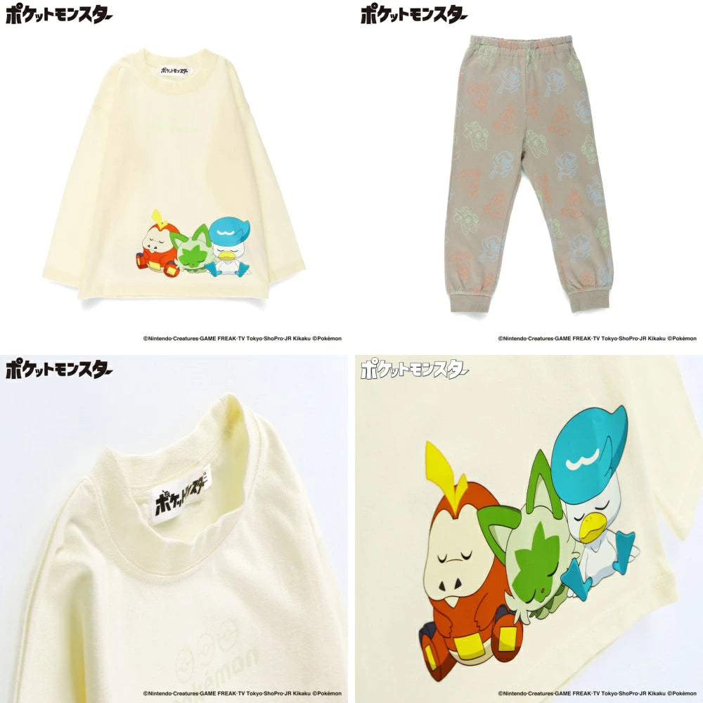 日本童裝 Branshes x Pokemon 睡衣 100-150cm 男童款 秋季 睡衣系列