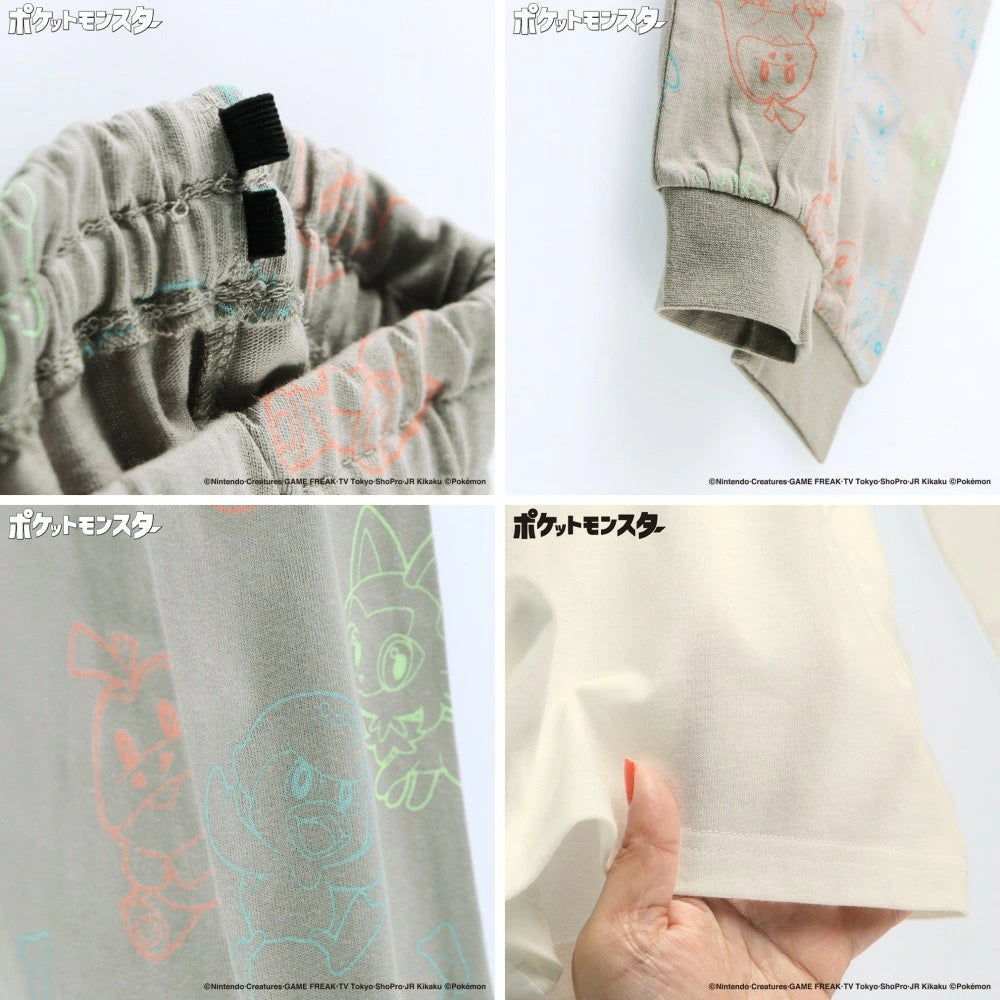 日本童裝 Branshes x Pokemon 睡衣 100-150cm 男童款 秋季 睡衣系列