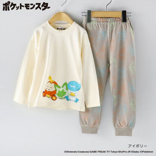 日本童裝 Branshes x Pokemon 睡衣 100-150cm 男童款 秋季 睡衣系列