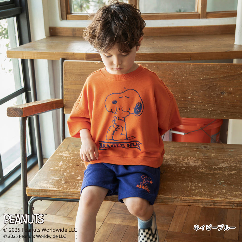 日本童裝 Branshes x PEANUTS 75周年 運動短褲 90-150cm 男童款/女童款 秋季 PANTS