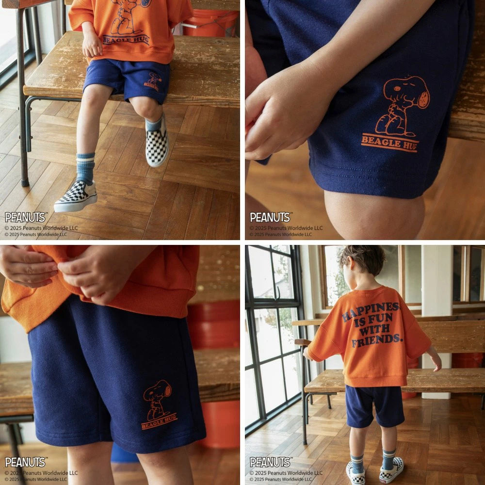 日本童裝 Branshes x PEANUTS 75周年 運動短褲 90-150cm 男童款/女童款 秋季 PANTS