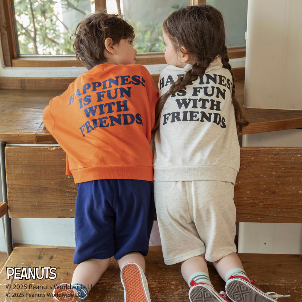 日本童裝 Branshes x PEANUTS 75周年 運動短褲 90-150cm 男童款/女童款 秋季 PANTS