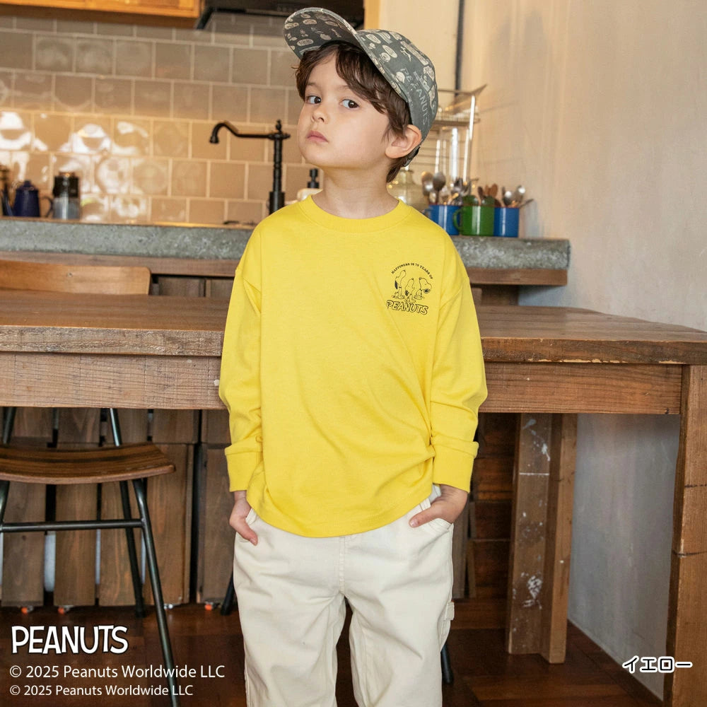日本童裝 Branshes x PEANUTS 75周年 印花衛衣 90-150cm 男童款/女童款 秋季 TOPS