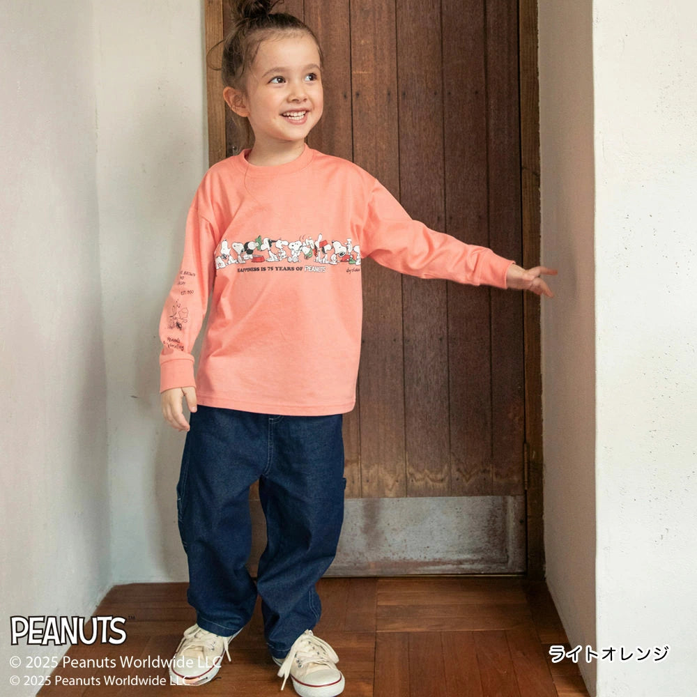 日本童裝 Branshes x PEANUTS 75周年 印花衛衣 90-150cm 男童款/女童款 秋季 TOPS