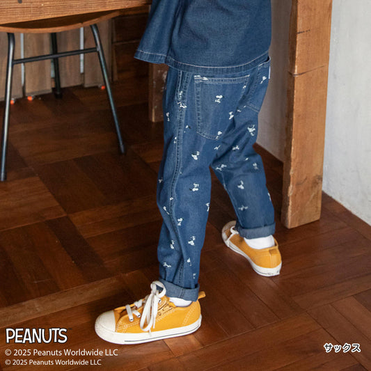 日本童裝 Branshes x PEANUTS 75周年 牛仔長褲 100-130cm 男童款/女童款 秋季 PANTS