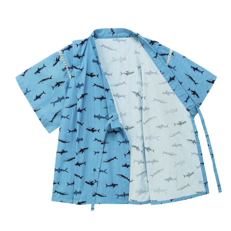 GITA Jinbei Japanese Kimono 90-140cm for Boys and Girls Summer Other Brands Children's Clothing TOPS PANTS Japanese Summer Festival Special