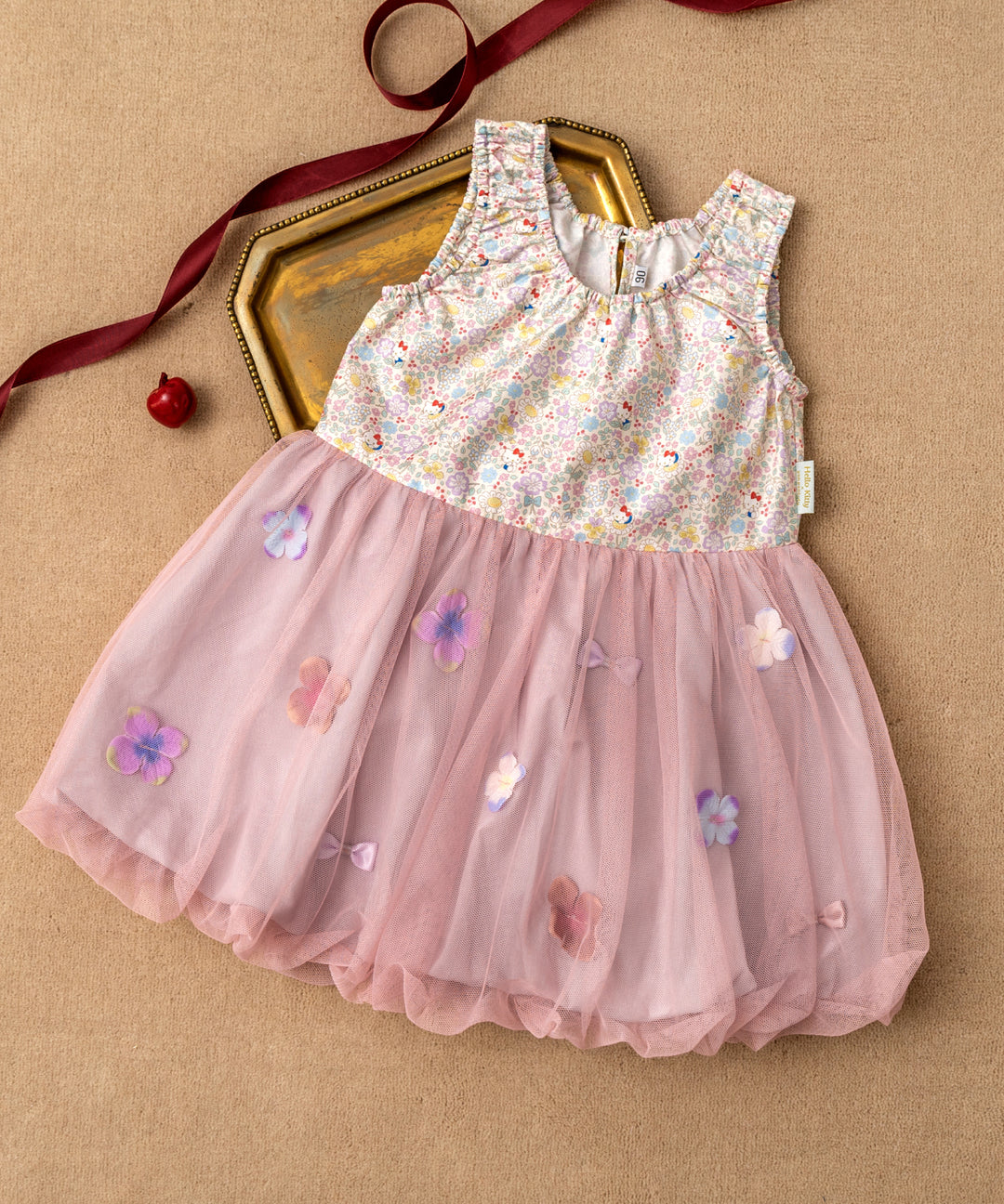 Japanese children's clothing panpantutu x Sanrio Hello Kitty bubble vest dress 80-150cm girls' summer dresses
