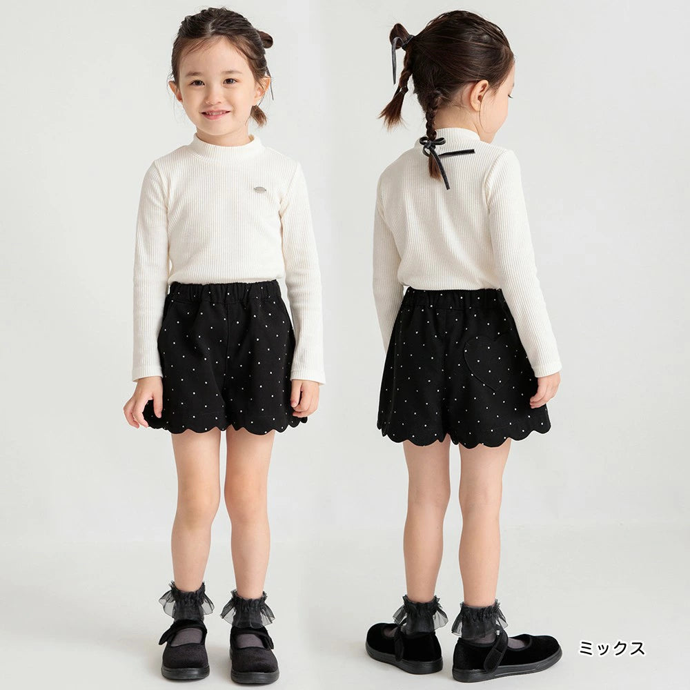 Japanese children's clothing Branches scallop silk layered waist top 90-150cm girls summer TOPS