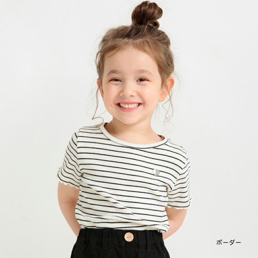 Japanese children's clothing Branches striped top 80-160cm girls spring and summer TOPS