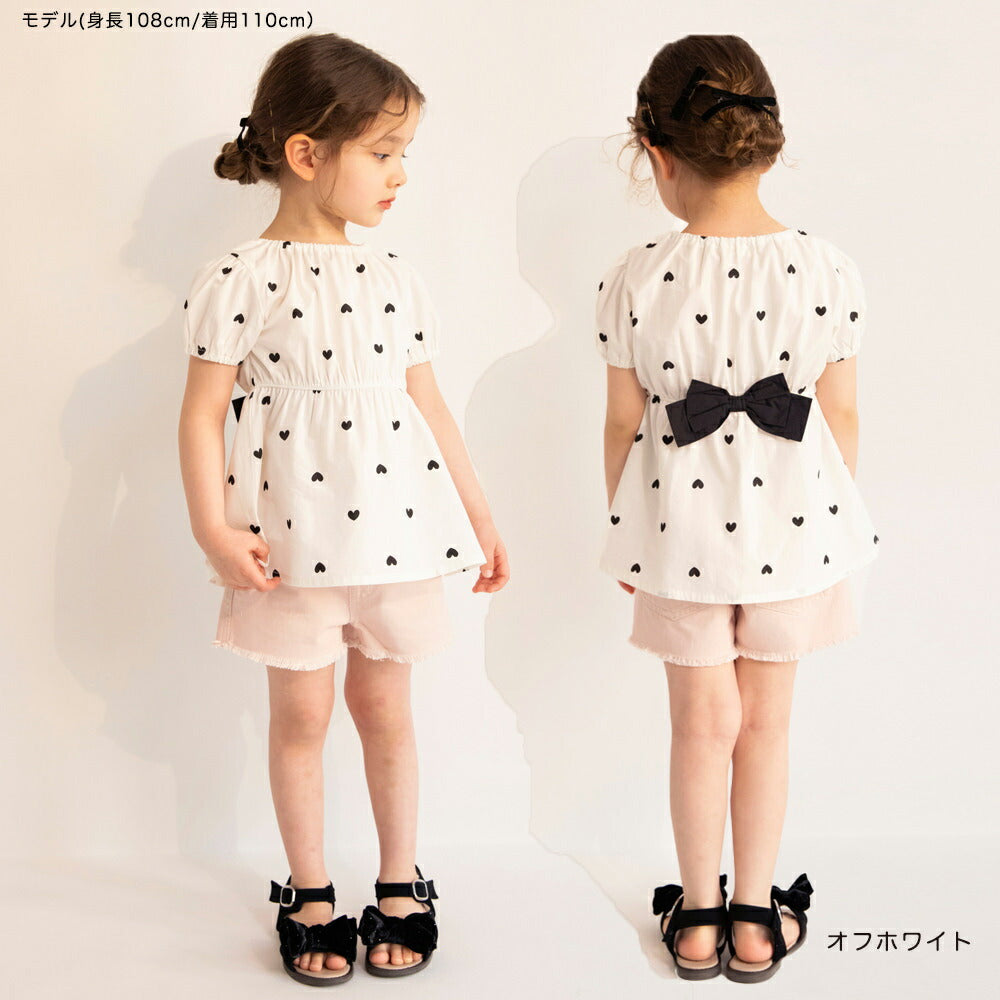 Japanese children's clothing Branches back butterfly waist top 80-130cm girls summer TOPS