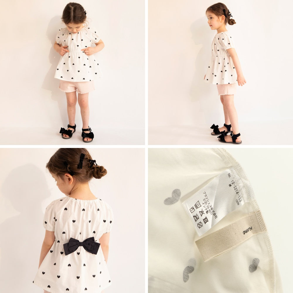 Japanese children's clothing Branches back butterfly waist top 80-130cm girls summer TOPS