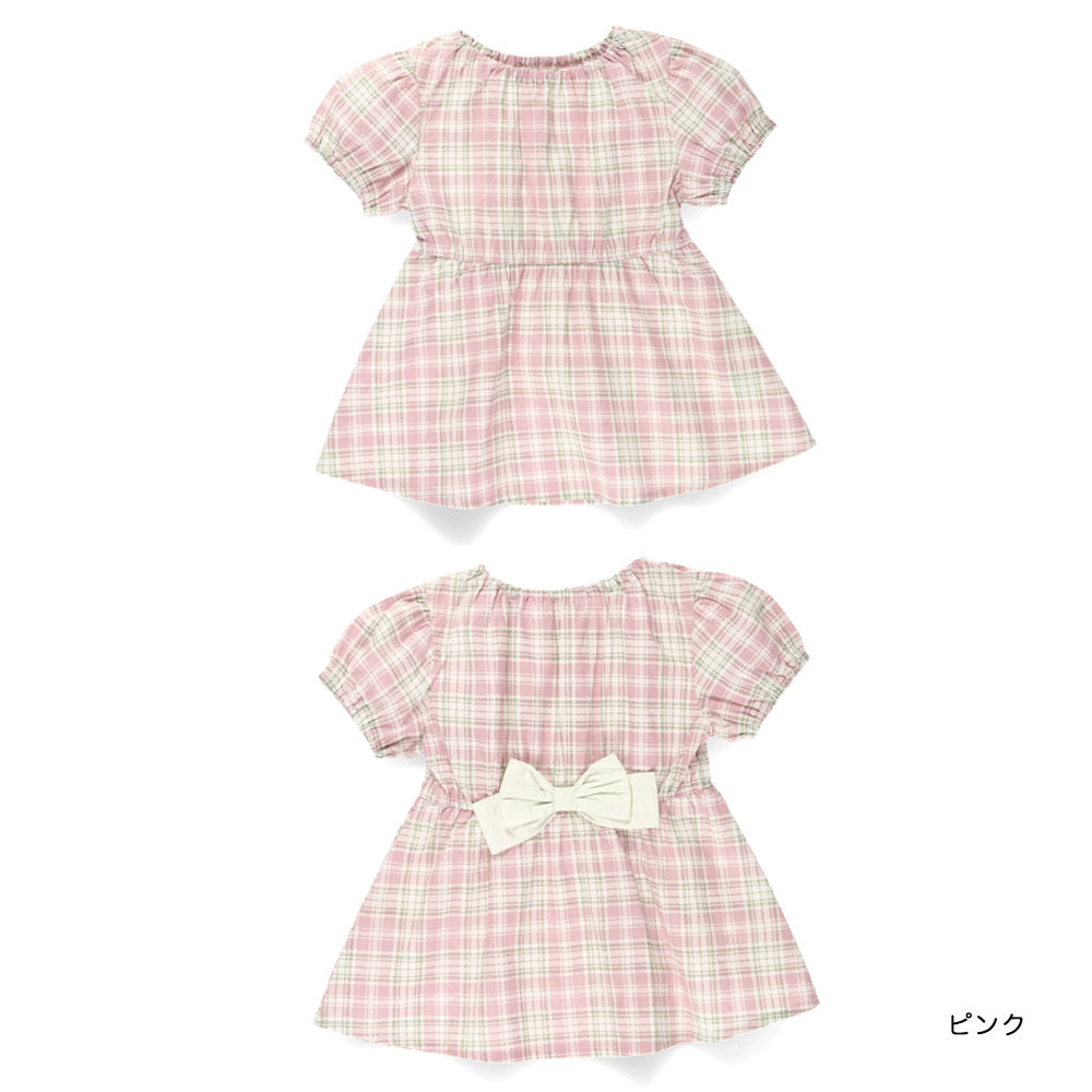 Japanese children's clothing Branches back butterfly waist top 80-130cm girls summer TOPS