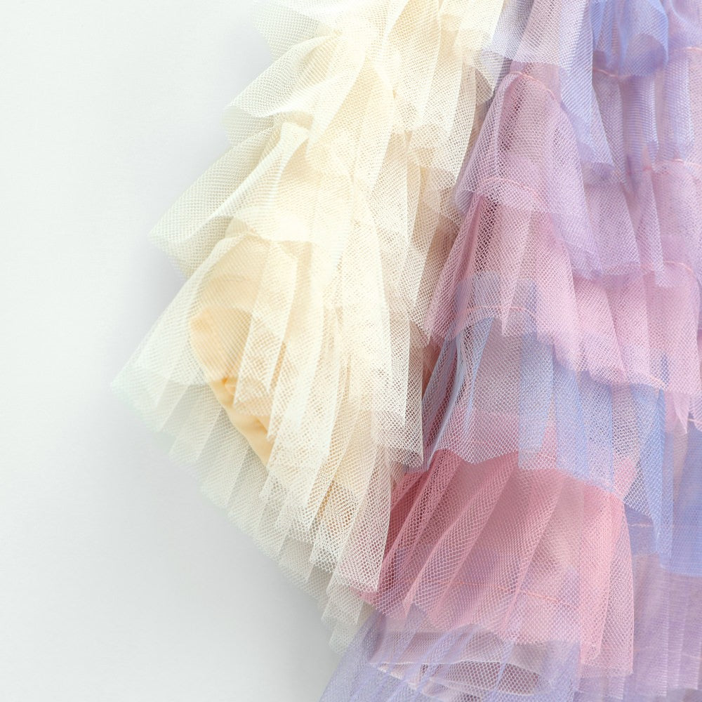 Japanese children's clothing Branches mesh skirt 90-135cm girls summer SKIRTS