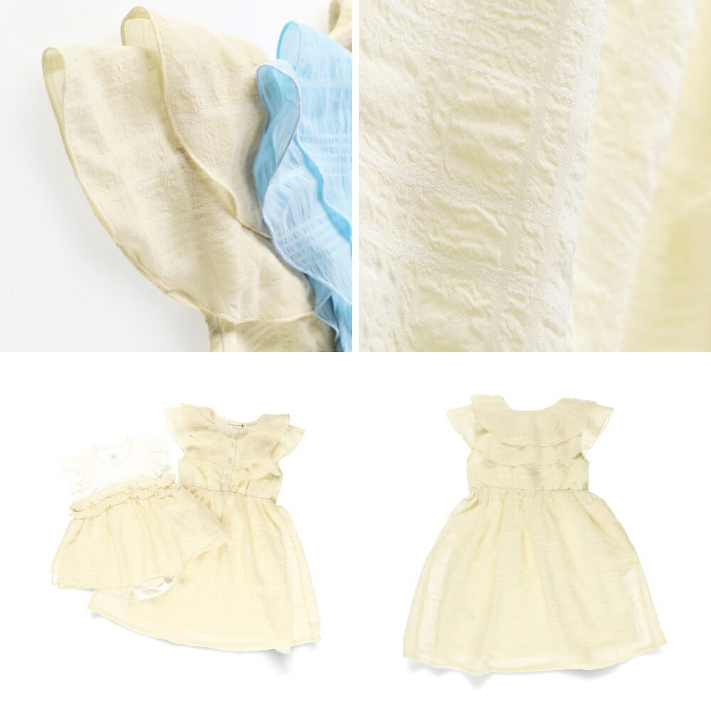 Japanese children's clothing Branches plaid dress 80-150cm girls summer dresses