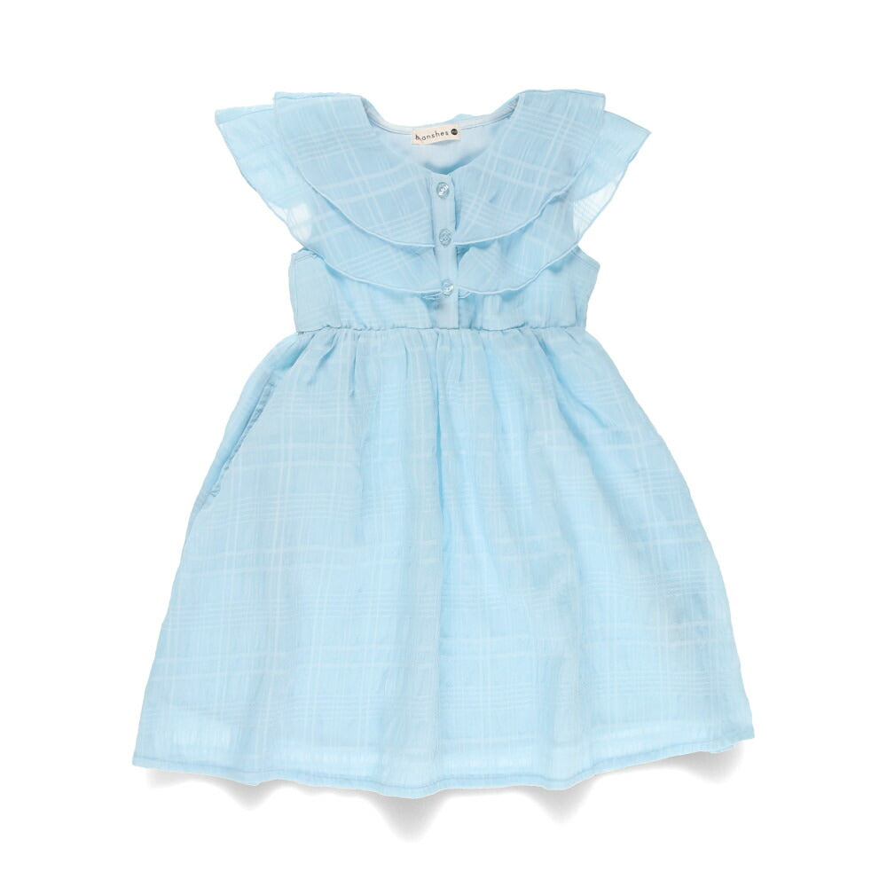 Japanese children's clothing Branches plaid dress 80-150cm girls summer dresses