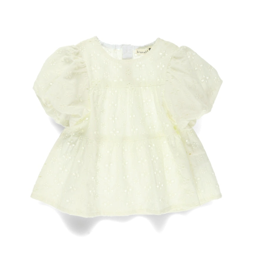 Japanese children's clothing Branches scallop silk layered waist top 90-150cm girls summer TOPS