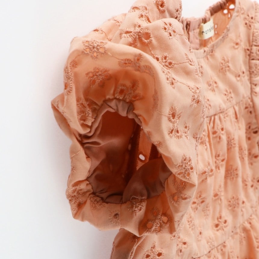 Japanese children's clothing Branches scallop silk layered waist top 90-150cm girls summer TOPS