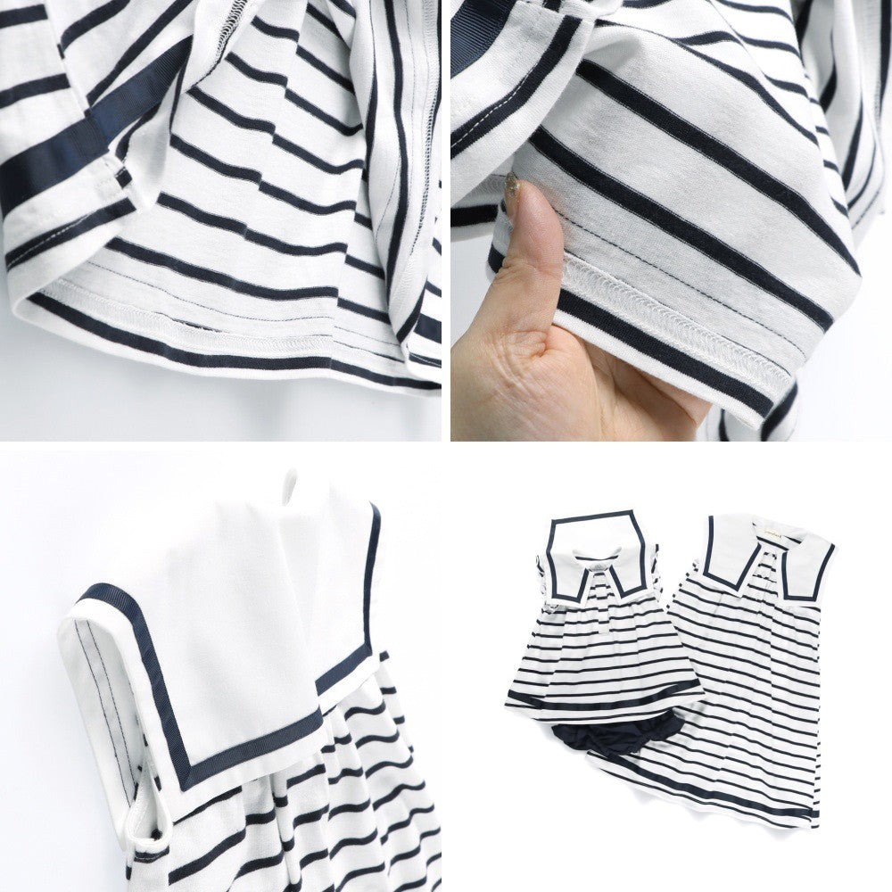 Japanese children's clothing Branches sailor collar dress 80-150cm girls summer dresses