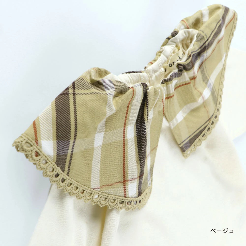 日本童裝 Branshes 格紋領上衣 80-150cm 女童款 秋季 TOPS