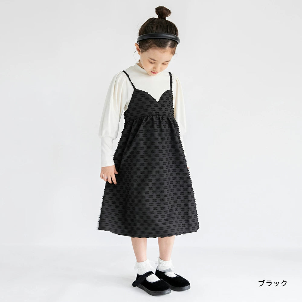 Japanese children's clothing Branches scallop silk layered waist top 90-150cm girls summer TOPS