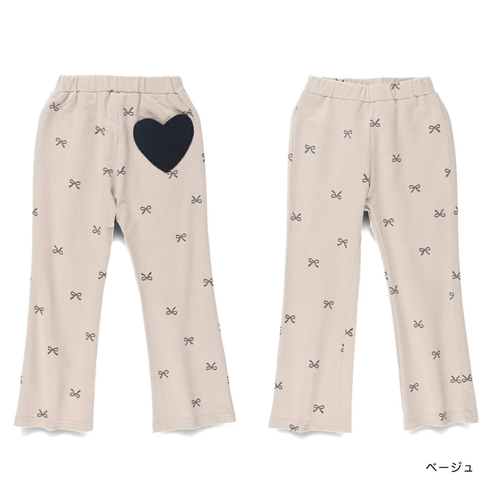 日本童裝 Branshes 心型口袋休閒長褲 80-130cm 女童款 秋季 PANTS