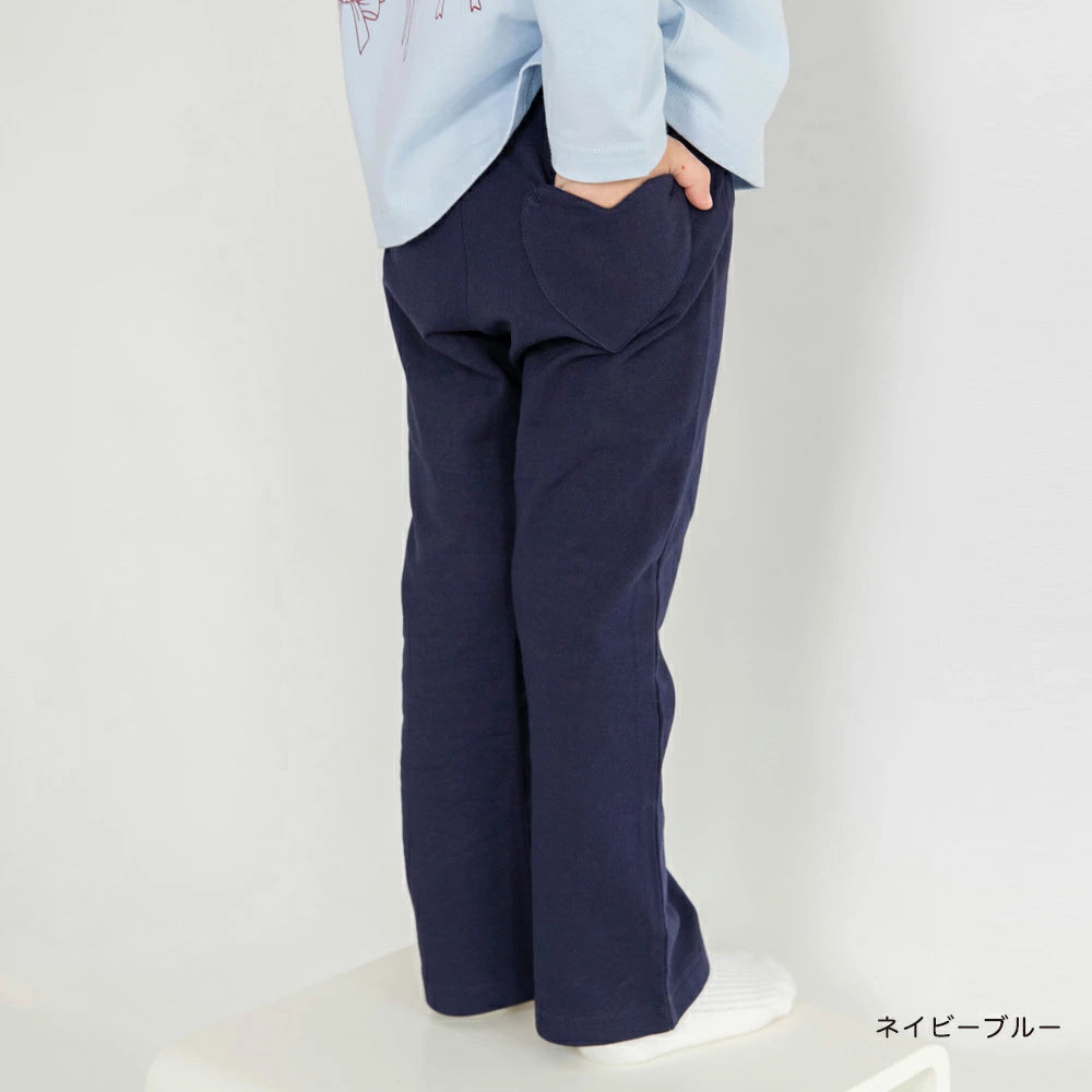 日本童裝 Branshes 心型口袋休閒長褲 80-130cm 女童款 秋季 PANTS