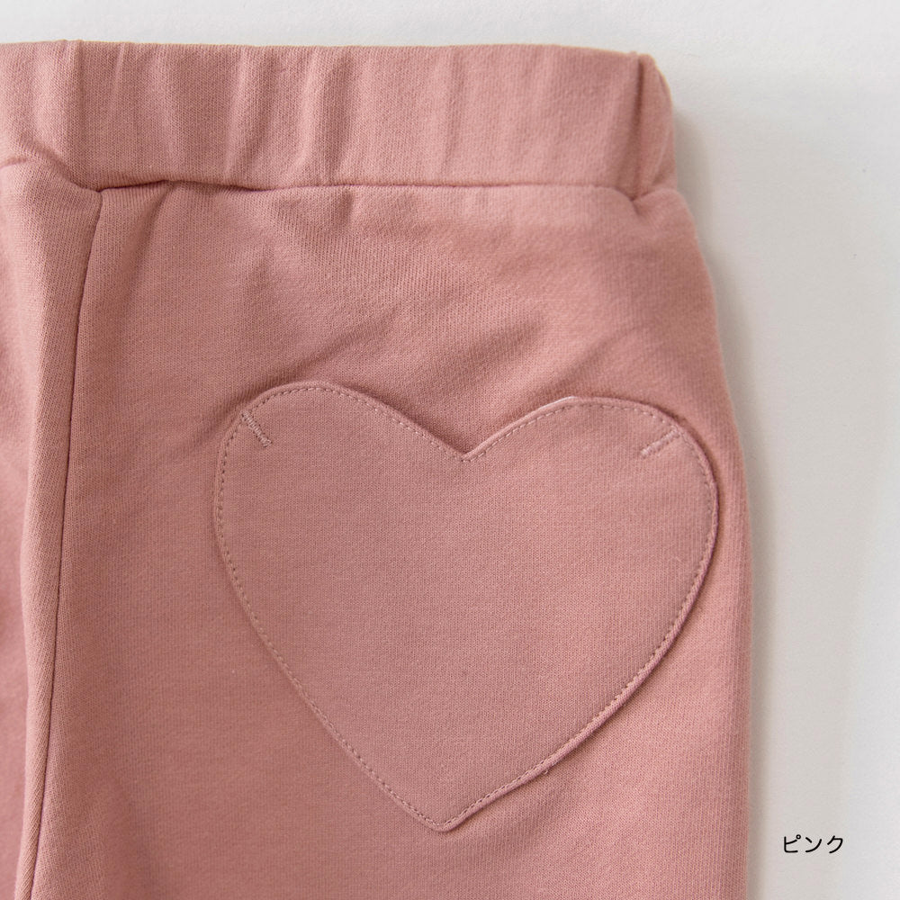 日本童裝 Branshes 心型口袋休閒長褲 80-130cm 女童款 秋季 PANTS