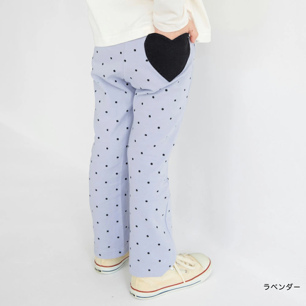 日本童裝 Branshes 心型口袋休閒長褲 80-130cm 女童款 秋季 PANTS