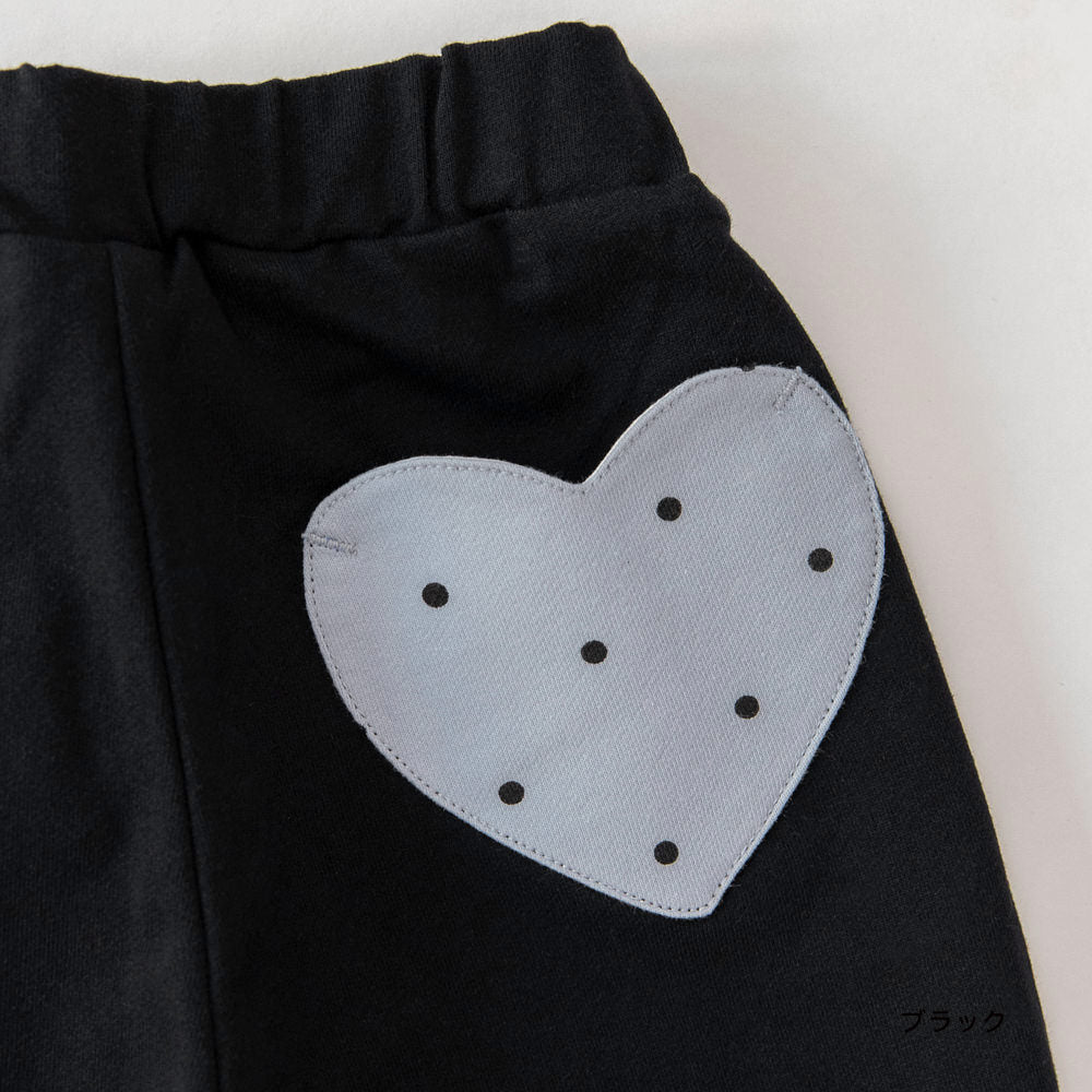 日本童裝 Branshes 心型口袋休閒長褲 80-130cm 女童款 秋季 PANTS