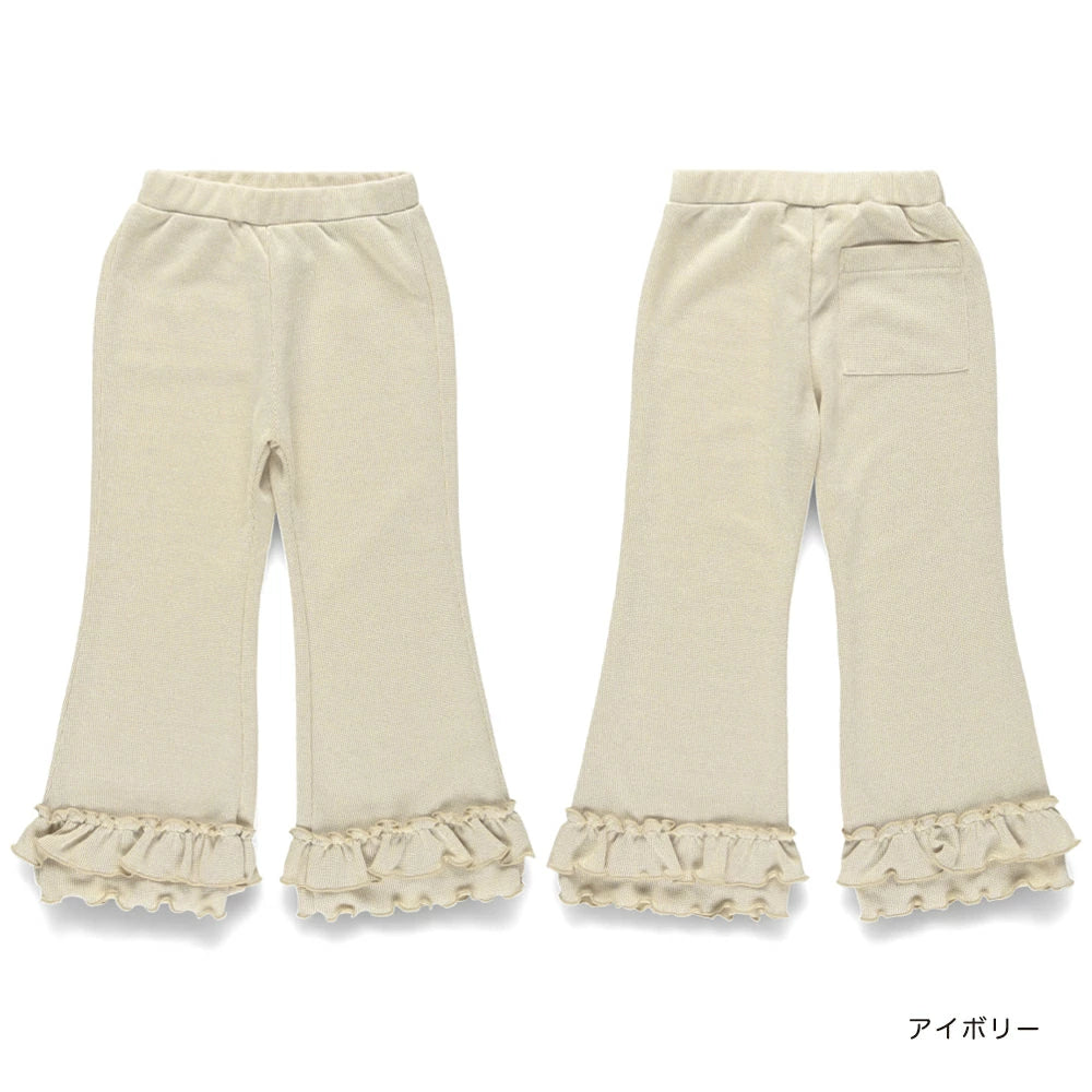 Japanese children's clothing Branches scallop silk layered waist top 90-150cm girls summer TOPS