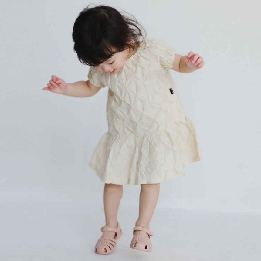 Branches x b.+A Kaneko Aya Ruffle Embroidered Dress (90-150cm) for Girls (Summer Dress)