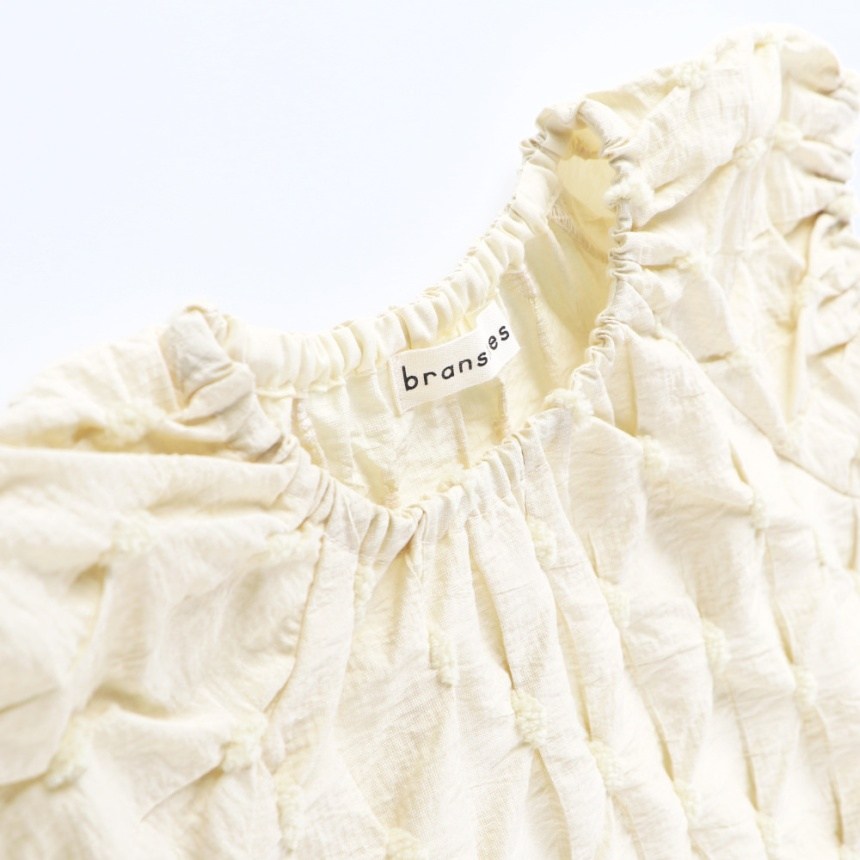 Branches x b.+A Kaneko Aya Ruffle Embroidered Dress (90-150cm) for Girls (Summer Dress)