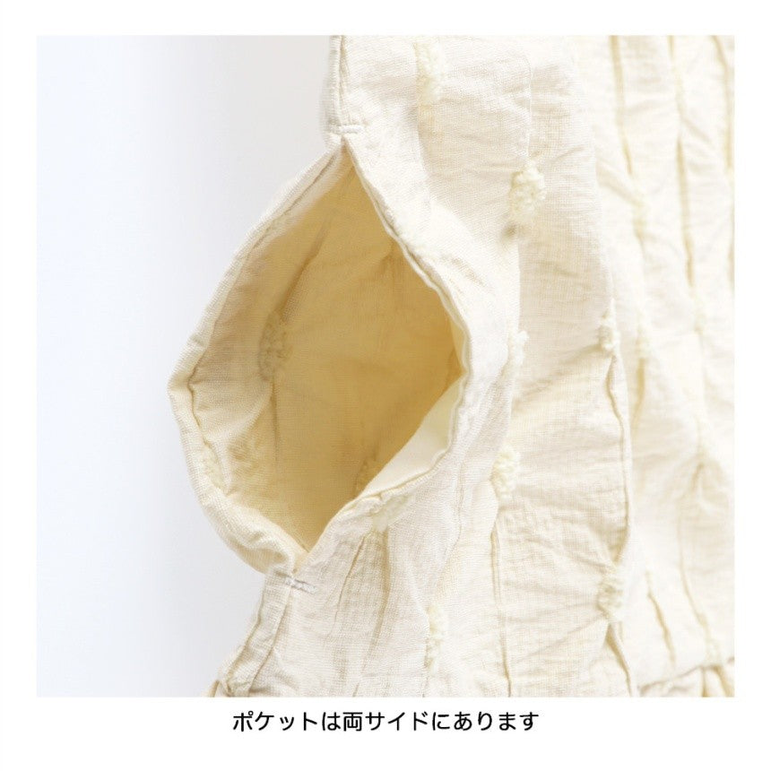 Branches x b.+A Kaneko Aya Ruffle Embroidered Dress (90-150cm) for Girls (Summer Dress)