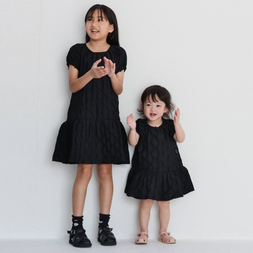 Branches x b.+A Kaneko Aya Ruffle Embroidered Dress (90-150cm) for Girls (Summer Dress)