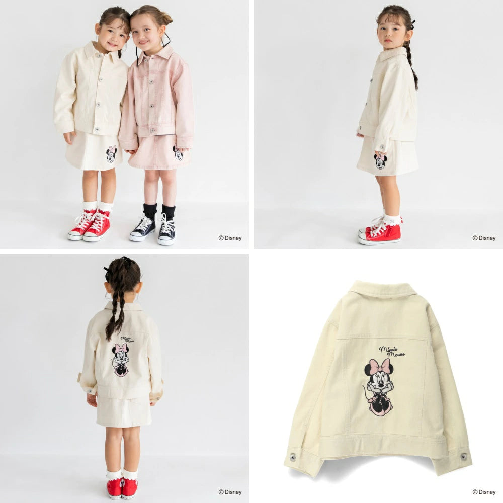 日本童裝 Branshes x Disney 刺繡圖案外套 90-150cm 女童款 秋季 OUTERWEAR