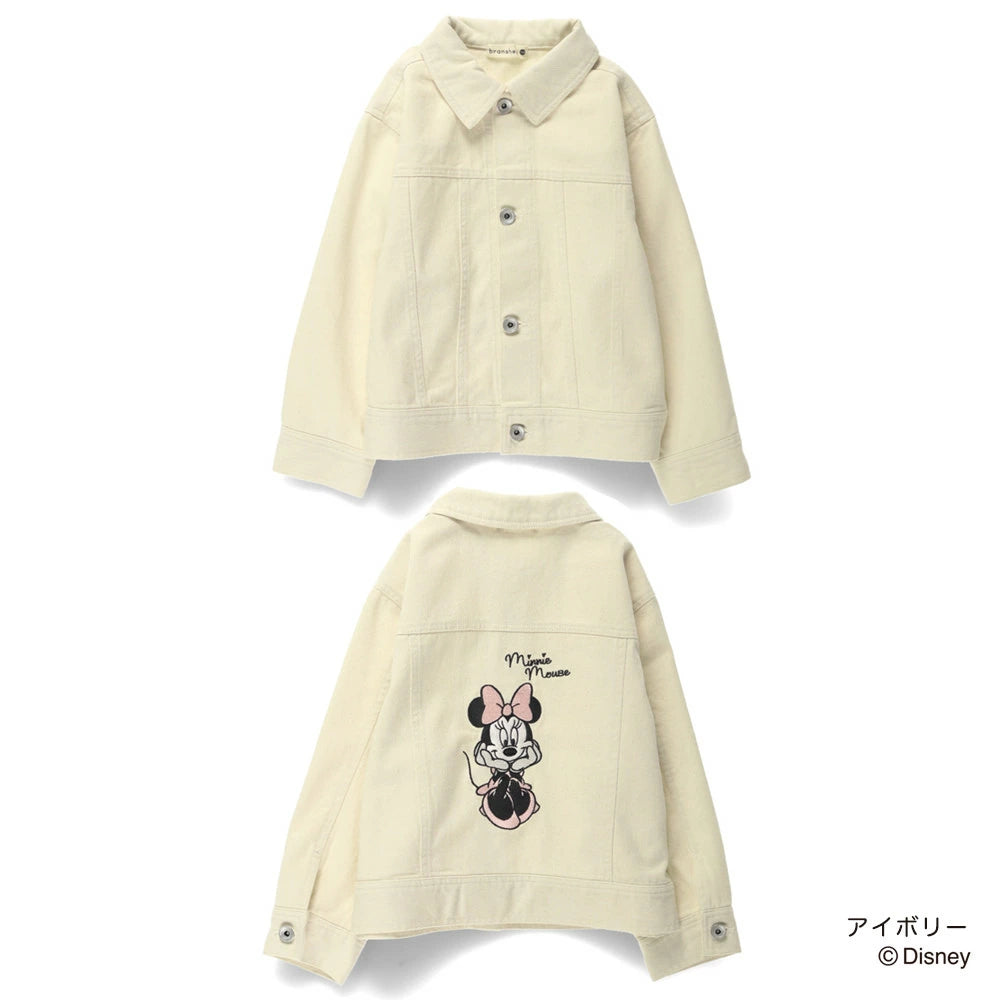日本童裝 Branshes x Disney 刺繡圖案外套 90-150cm 女童款 秋季 OUTERWEAR